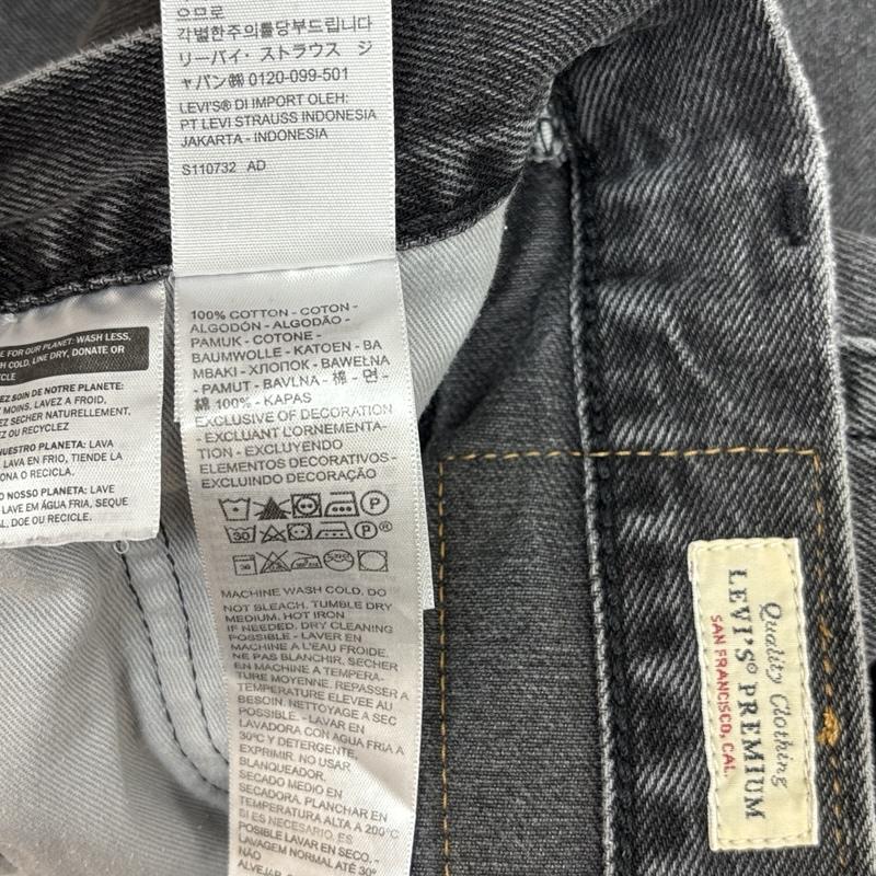 リーバイス Levi s パンツ デニム、ジーンズ 29037-0052 LOT568 STAY LOOSE ルーズ ワイド ブラック デニム パンツ 36インチ メンズ USED 古着 中古 50166383