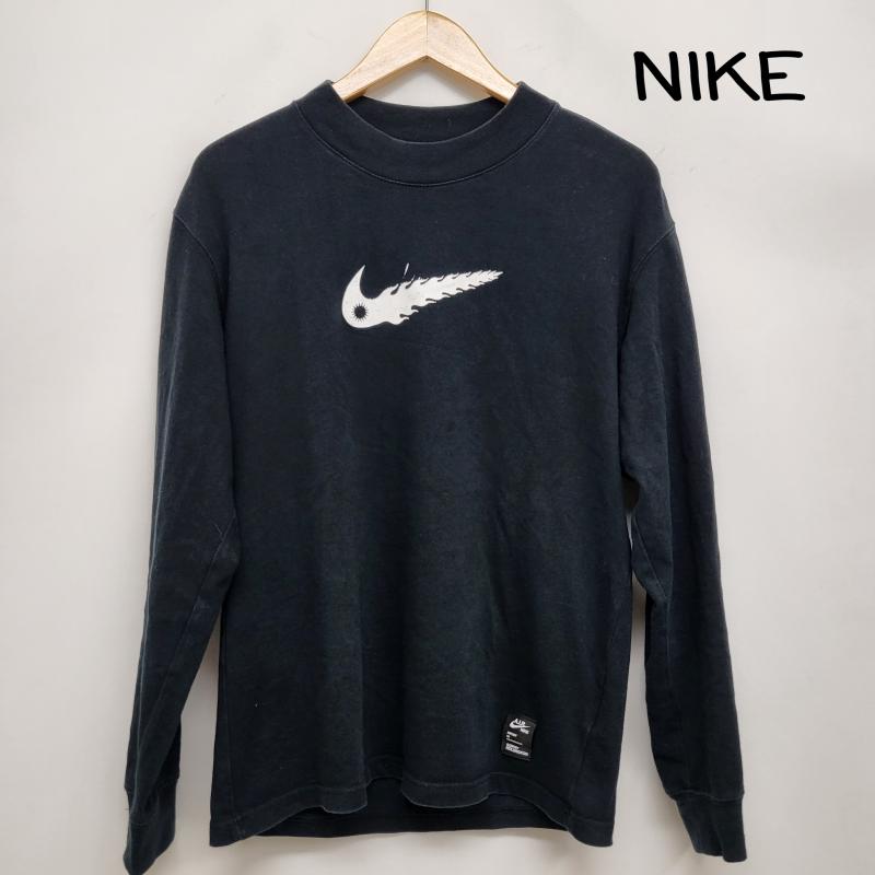ナイキ NIKE カットソー 長袖 モックネック ロンT 長袖 sophy hollingtn コラボT S ブラック S 黒 / ブラック / black メンズ USED 古着 中古 50166384