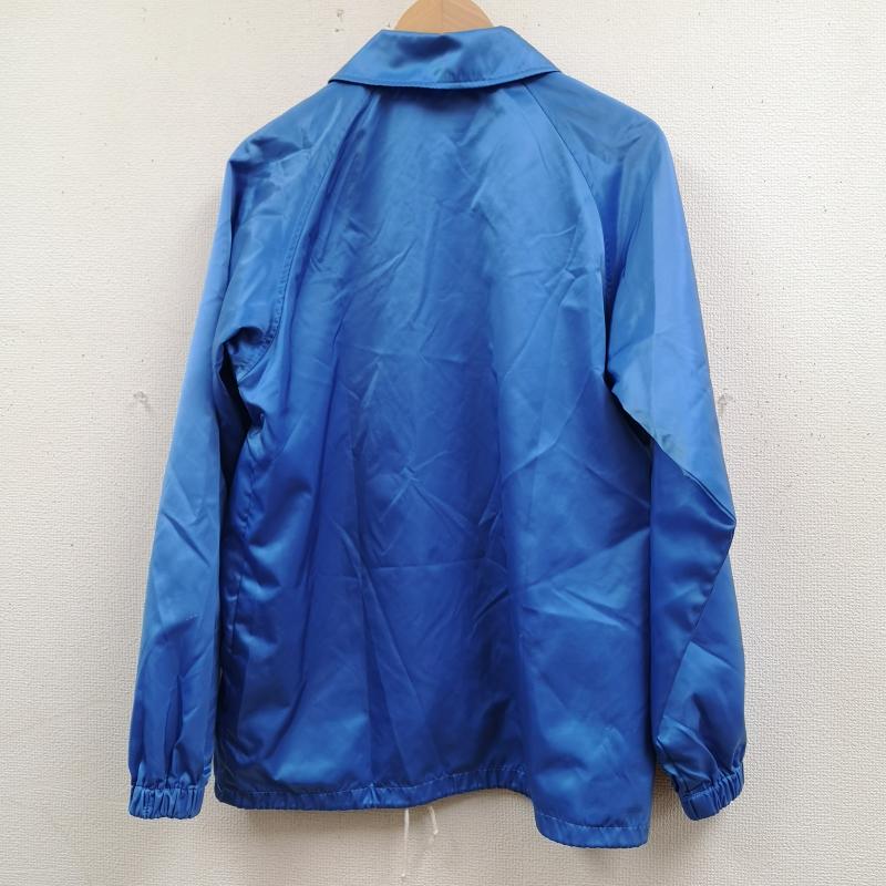 デサント DESCENTE ジャケット、上着 ジャンパー、ブルゾン フェルト ワッペン ロゴ刺繡 ドローコード スタジャン コーチジャケット M 青 / ブルー / blue メンズ USED 古着 中古 50166387