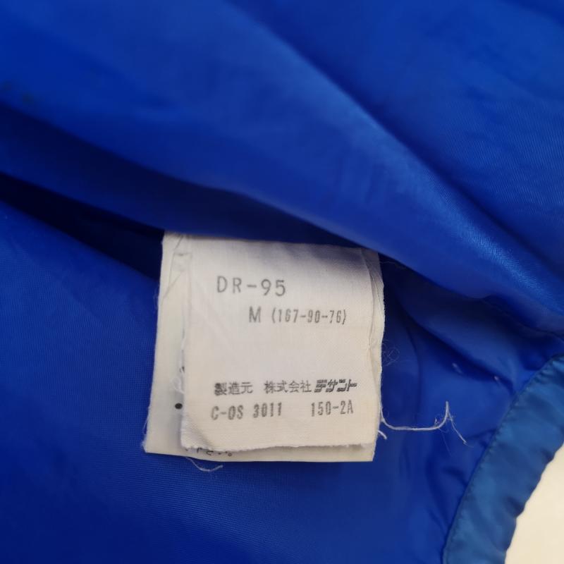 デサント DESCENTE ジャケット、上着 ジャンパー、ブルゾン フェルト ワッペン ロゴ刺繡 ドローコード スタジャン コーチジャケット M 青 / ブルー / blue メンズ USED 古着 中古 50166387