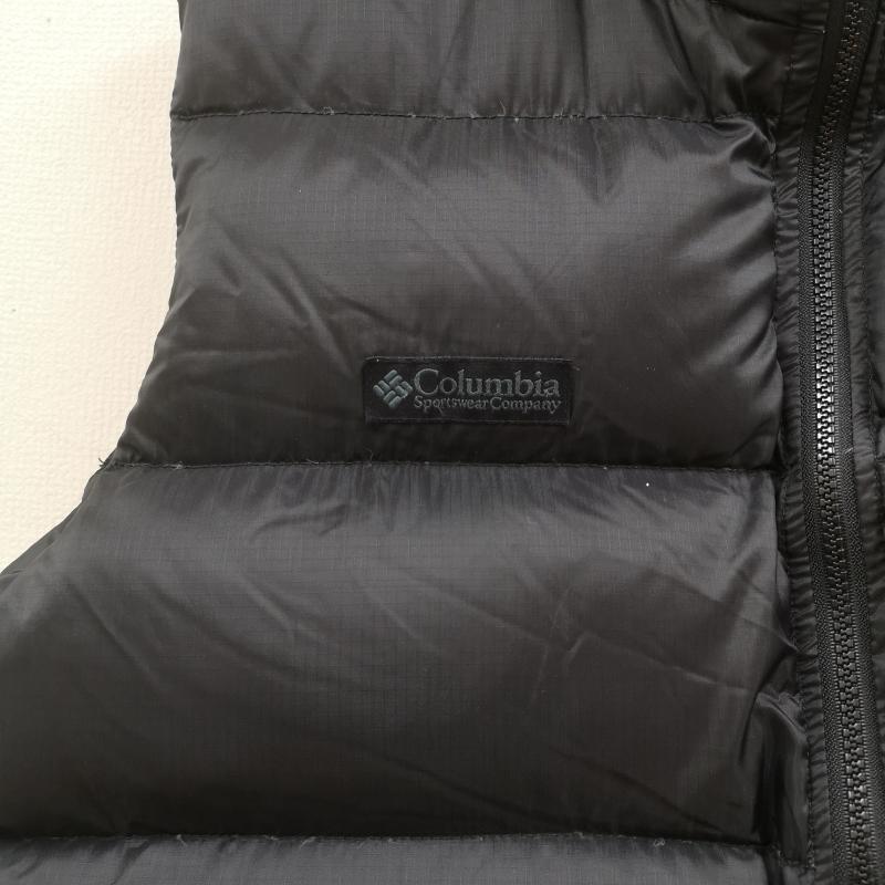 コロンビア Columbia ベスト ベスト スタンドカラー ジップアップ スラッシュポケット ダウン ベスト F6SM1030 L 黒 / ブラック / black メンズ USED 古着 中古 50166388