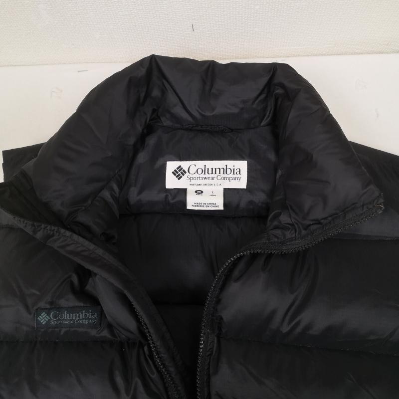 コロンビア Columbia ベスト ベスト スタンドカラー ジップアップ スラッシュポケット ダウン ベスト F6SM1030 L 黒 / ブラック / black メンズ USED 古着 中古 50166388