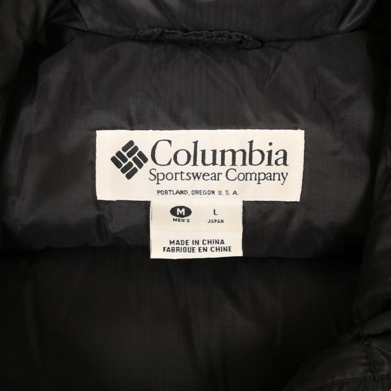 コロンビア Columbia ベスト ベスト スタンドカラー ジップアップ スラッシュポケット ダウン ベスト F6SM1030 L 黒 / ブラック / black メンズ USED 古着 中古 50166388