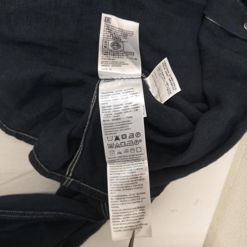 リーバイスレッド Levi s RED シャツ、ブラウス 長袖 アイコンポケット ステッチ Red Tab 赤タブ デニム 長袖 シャツ A0993-0000 L 紺 / ネイビー / navy メンズ USED 古着 中古 50166389
