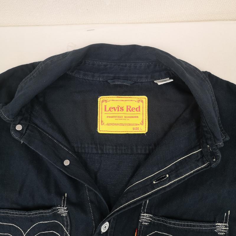 リーバイスレッド Levi s RED シャツ、ブラウス 長袖 アイコンポケット ステッチ Red Tab 赤タブ デニム 長袖 シャツ A0993-0000 L 紺 / ネイビー / navy メンズ USED 古着 中古 50166389