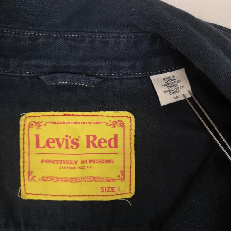 リーバイスレッド Levi s RED シャツ、ブラウス 長袖 アイコンポケット ステッチ Red Tab 赤タブ デニム 長袖 シャツ A0993-0000 L 紺 / ネイビー / navy メンズ USED 古着 中古 50166389