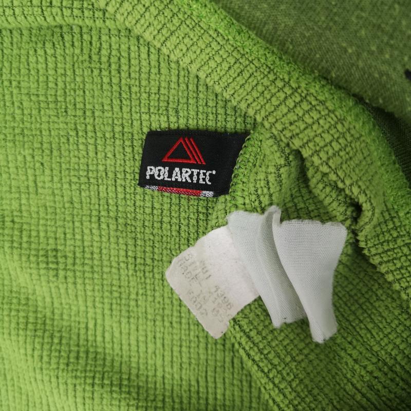 パタゴニア patagonia Tシャツ 長袖 USA製 POLARTEC R5 フィッツロイ ステッチ ロゴ刺繡 長袖 Ｔシャツ L/STEE L 緑 / グリーン / green メンズ USED 古着 中古 50166391