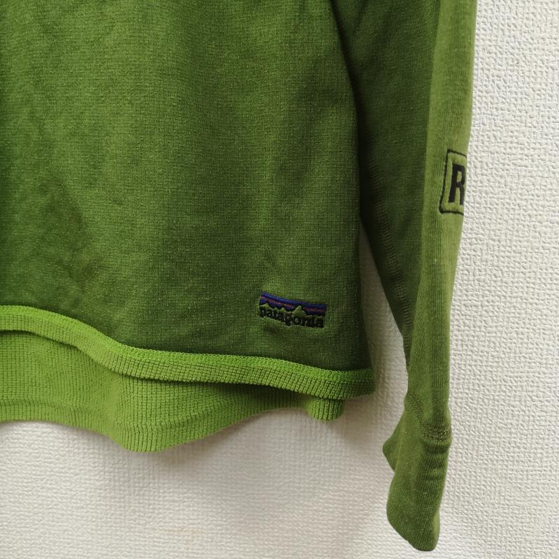 パタゴニア patagonia Tシャツ 長袖 USA製 POLARTEC R5 フィッツロイ ステッチ ロゴ刺繡 長袖 Ｔシャツ L/STEE L 緑 / グリーン / green メンズ USED 古着 中古 50166391