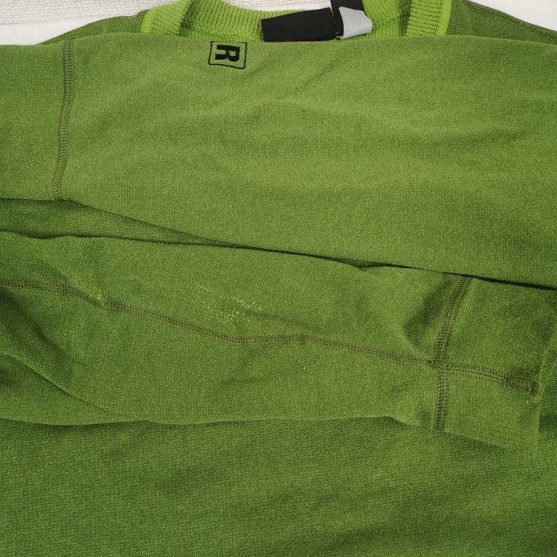 パタゴニア patagonia Tシャツ 長袖 USA製 POLARTEC R5 フィッツロイ ステッチ ロゴ刺繡 長袖 Ｔシャツ L/STEE L 緑 / グリーン / green メンズ USED 古着 中古 50166391