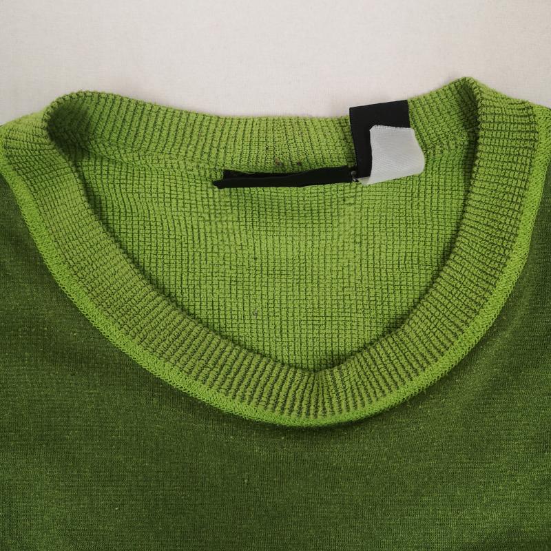 パタゴニア patagonia Tシャツ 長袖 USA製 POLARTEC R5 フィッツロイ ステッチ ロゴ刺繡 長袖 Ｔシャツ L/STEE L 緑 / グリーン / green メンズ USED 古着 中古 50166391