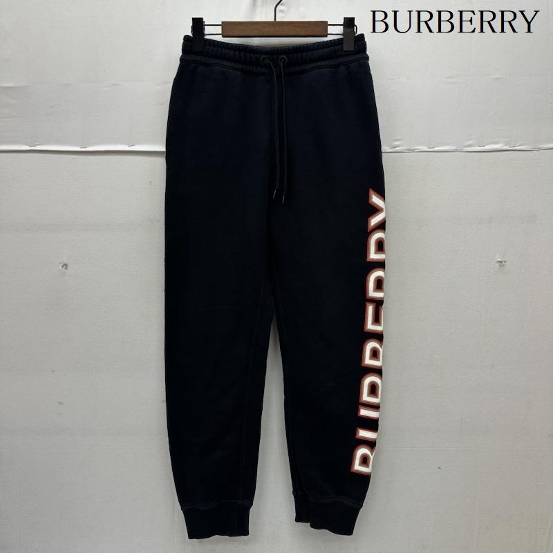 バーバリー BURBERRY パンツ ワークパンツ、ペインターパンツ ロゴ プリント スウェット ジョガー パンツ 8037260 XS 黒 / ブラック / black メンズ USED 古着 中古 50166392