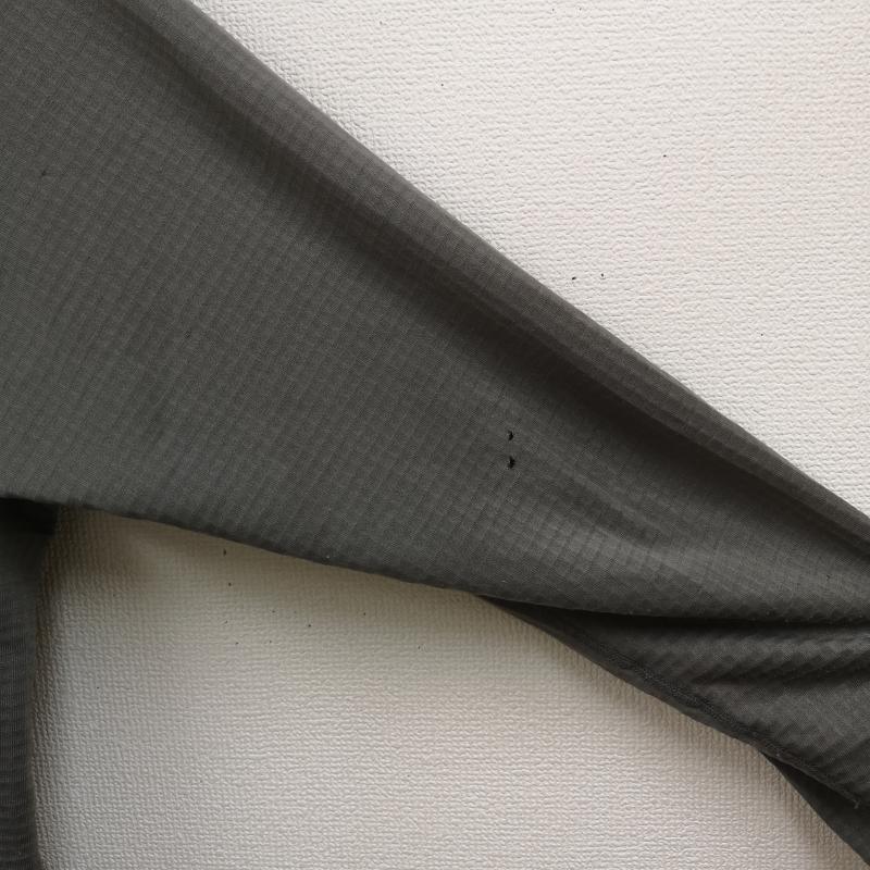 パタゴニア patagonia カットソー 長袖 USA製 POLARTEC R1 ロゴ刺繡 ドロップテイル ハーフジップ 長袖 ジャケット 40102 L 灰 / グレー / gray メンズ USED 古着 中古 50166393
