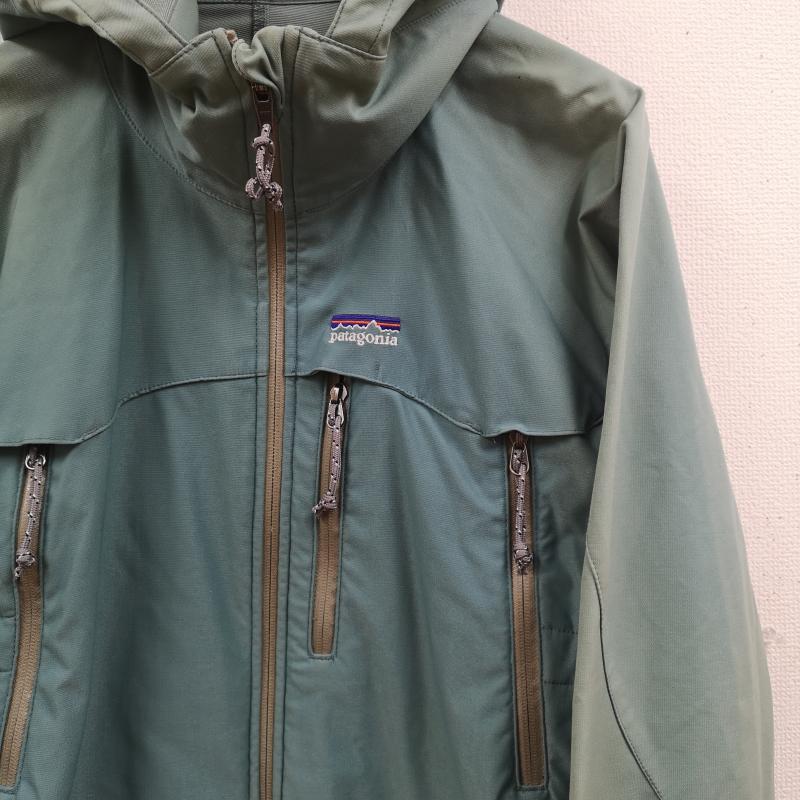 パタゴニア patagonia ジャケット、上着 ジャンパー、ブルゾン USA製 POLARTEC Rシリーズ フィッツロイ ロゴ刺繡 マウンテンパーカー シェルジャケット S 薄緑 / ライトグリーン / レディース USED 古着 中古 50166394