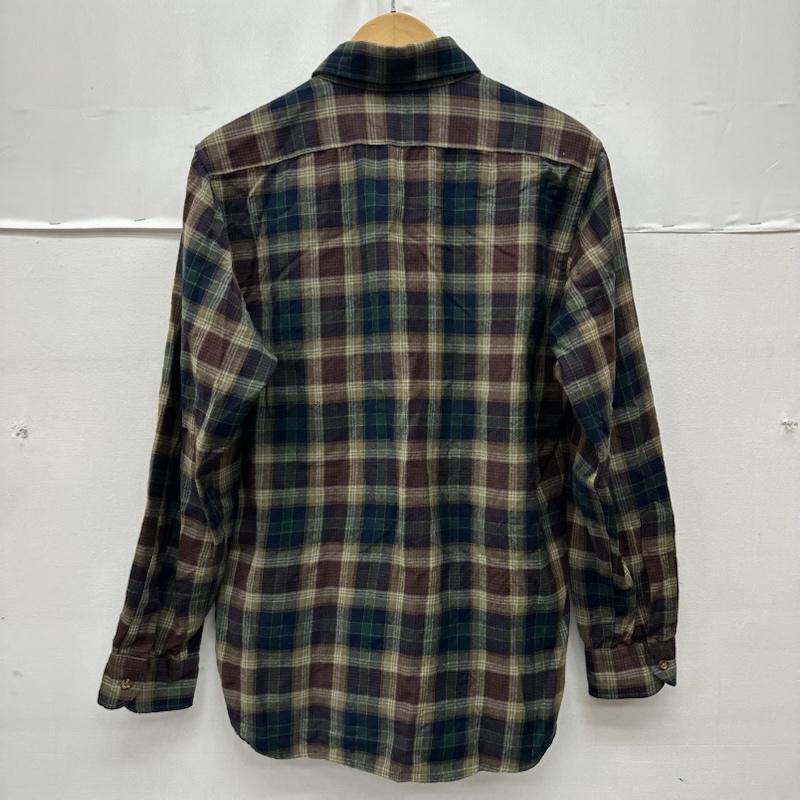 ペンドルトン PENDLETON シャツ、ブラウス 長袖 70s USA製 ウール チェック シャツ M 茶 / ブラウン / brown メンズ USED 古着 中古 50166395