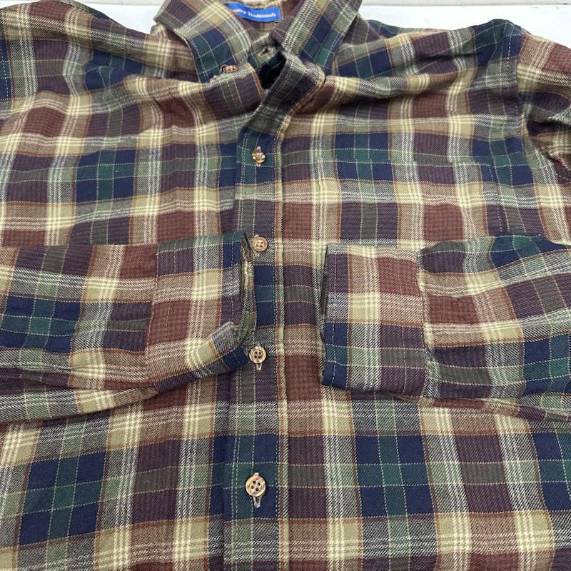 ペンドルトン PENDLETON シャツ、ブラウス 長袖 70s USA製 ウール チェック シャツ M 茶 / ブラウン / brown メンズ USED 古着 中古 50166395