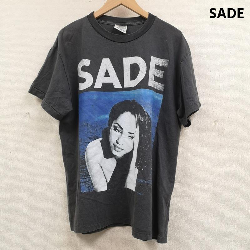 古着 USED Tシャツ 半袖 Sade シャーデー Smooth Operator イギリス ソウル ジャズ バンド 半袖 Tシャツ L 黒 / ブラック / black メンズ USED 古着 中古 50166398