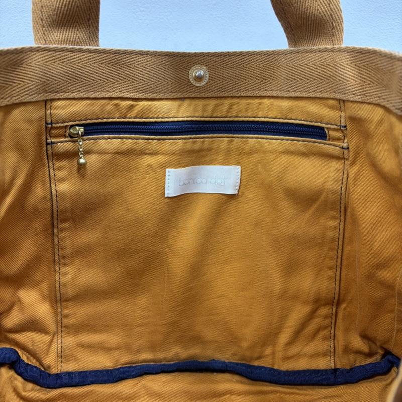 ポーター PORTER トートバッグ トートバッグ bonica dot ボニカドット コラボ レオパード トートバッグ コーデュロイ 吉田カバン 日本製 - ヒョウ柄・レオパード柄 X ワンポイント X ロゴ、文字 ベージュ / ベージュ / beige X 紺 / ネイビー / navy レディース USED 古着 中古 50166401