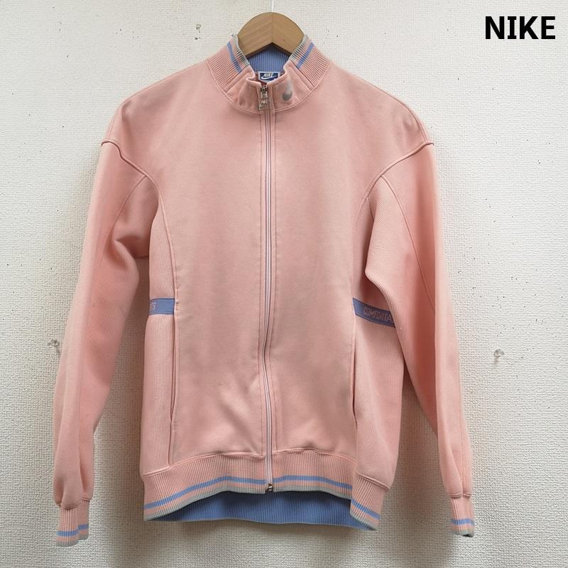 ナイキ NIKE ジャケット、上着 ジャンパー、ブルゾン 90s 日本製 スウッシュ 切り替え 刺繍ロゴ レトロ ジャージ トラック ジャケット S 桃 / ピンク / pink メンズ USED 古着 中古 50166403