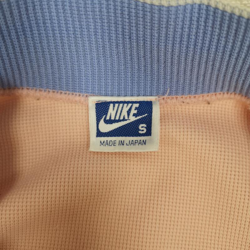 ナイキ NIKE ジャケット、上着 ジャンパー、ブルゾン 90s 日本製 スウッシュ 切り替え 刺繍ロゴ レトロ ジャージ トラック ジャケット S 桃 / ピンク / pink メンズ USED 古着 中古 50166403