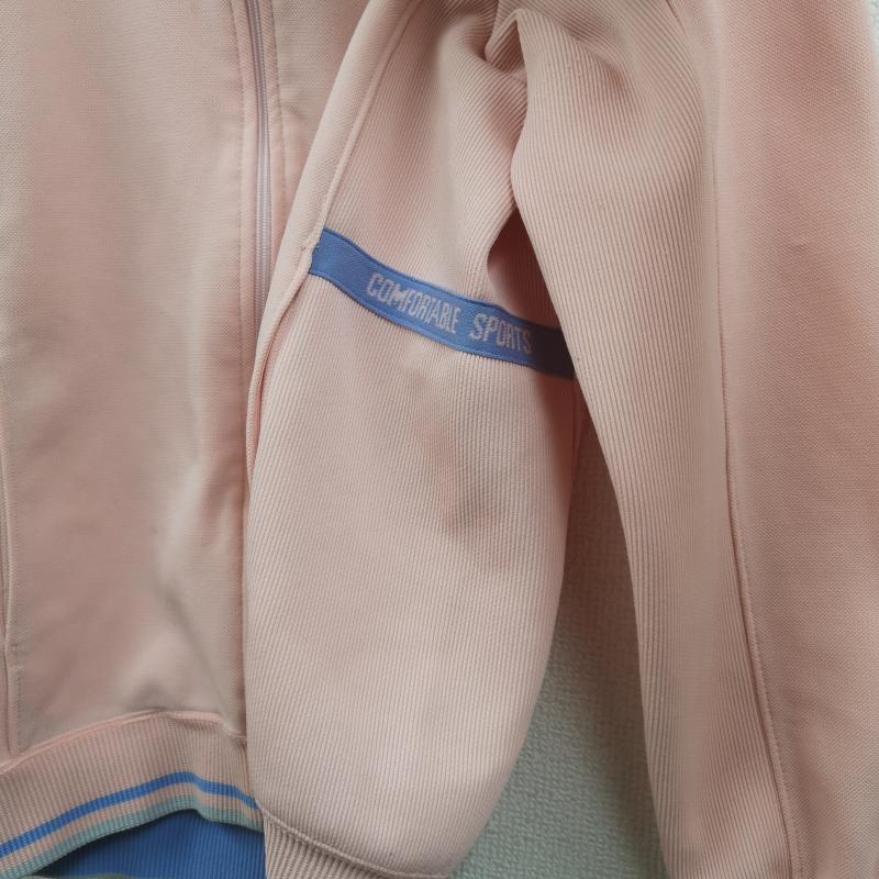 ナイキ NIKE ジャケット、上着 ジャンパー、ブルゾン 90s 日本製 スウッシュ 切り替え 刺繍ロゴ レトロ ジャージ トラック ジャケット S 桃 / ピンク / pink メンズ USED 古着 中古 50166403