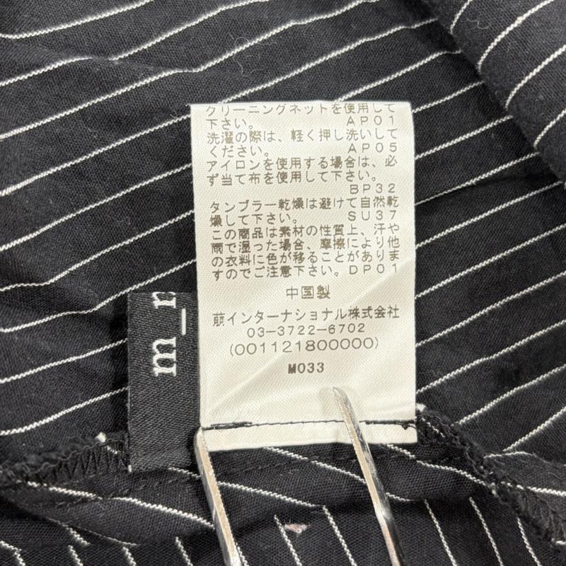 メフウ 芽風 ワンピース ひざ丈スカート m_mefu 40 ストライプ 黒 / ブラック / black X 白 / ホワイト / white レディース USED 古着 中古 50166406