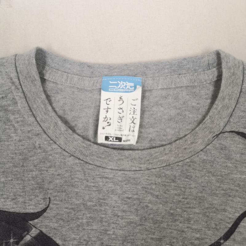 古着 USED Tシャツ 半袖 ご注文はうさぎですか リゼ 天々座理世 喫茶店 ラビットハウス アニメ 半袖 Tシャツ S/S TEE XL 灰 / グレー / gray メンズ USED 古着 中古 50166407