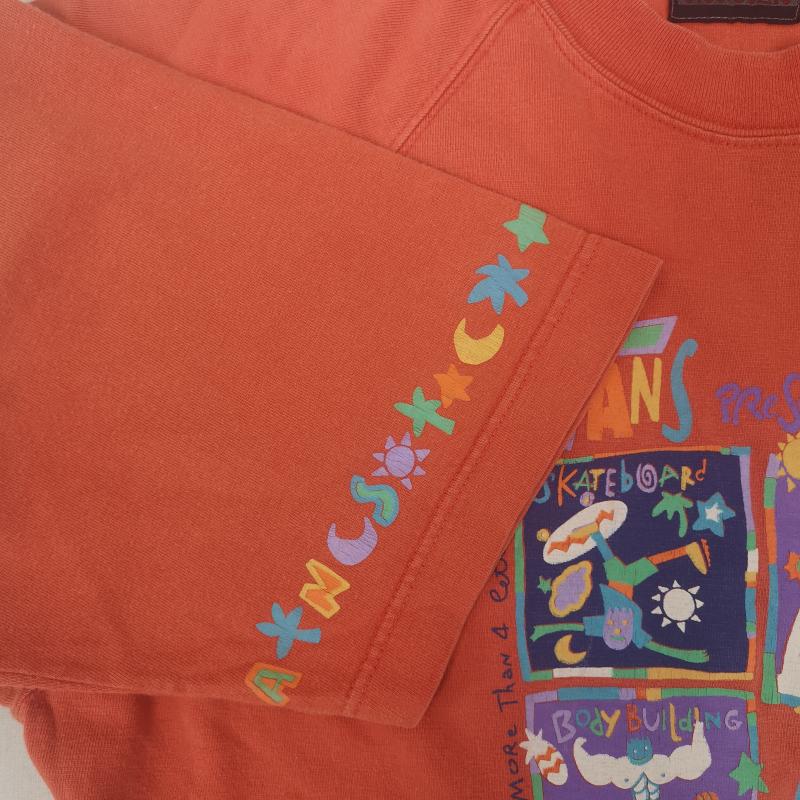 バンズ VANS Tシャツ 半袖 90s イタリア製 Enzo Fusco スケボー サーフィン ビーチバレー ボディビル 半袖 Tシャツ M 橙 / オレンジ / orange メンズ USED 古着 中古 50166411