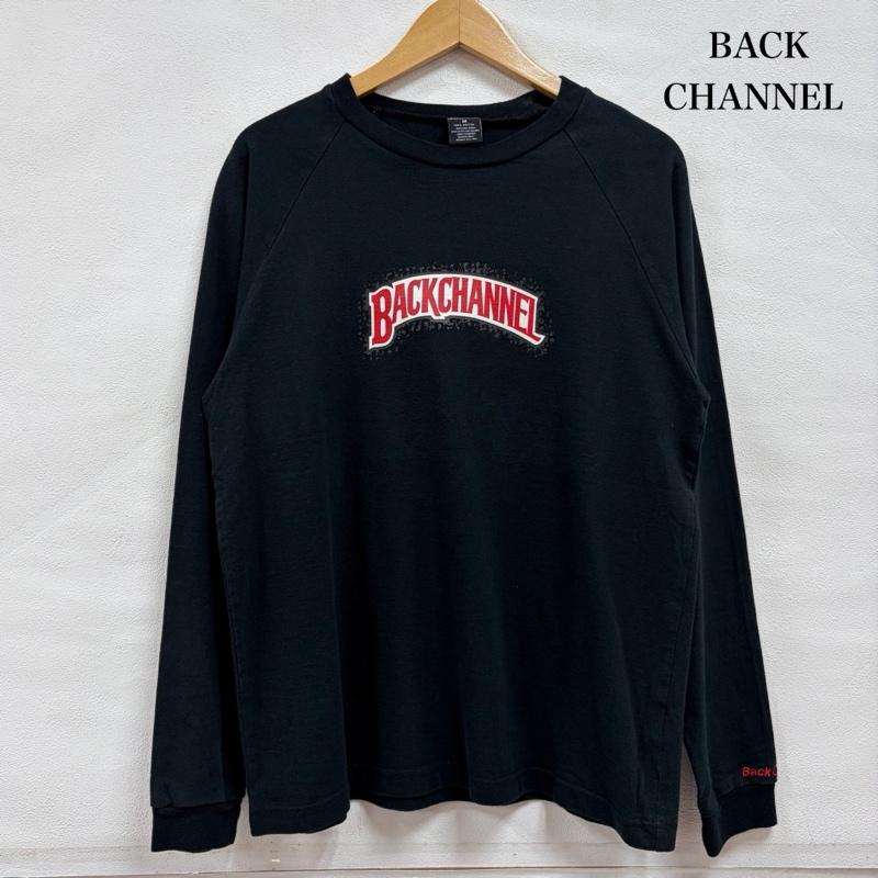 バックチャンネル Back Channel Tシャツ 長袖 長袖 クルーネック 両面ロゴ プリント Tシャツ ロンT ラグラン M ロゴ、文字 X プリント 黒 / ブラック / black X 赤 / レッド / red X 白 / ホワイト / white メンズ USED 古着 中古 50166412