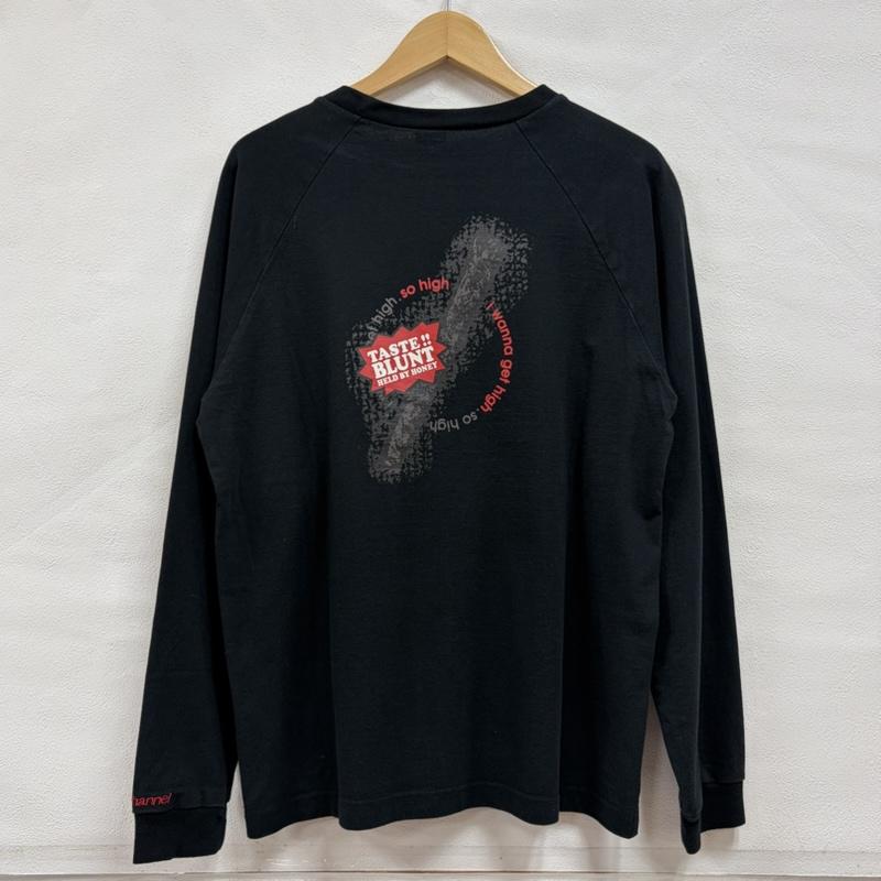 バックチャンネル Back Channel Tシャツ 長袖 長袖 クルーネック 両面ロゴ プリント Tシャツ ロンT ラグラン M ロゴ、文字 X プリント 黒 / ブラック / black X 赤 / レッド / red X 白 / ホワイト / white メンズ USED 古着 中古 50166412