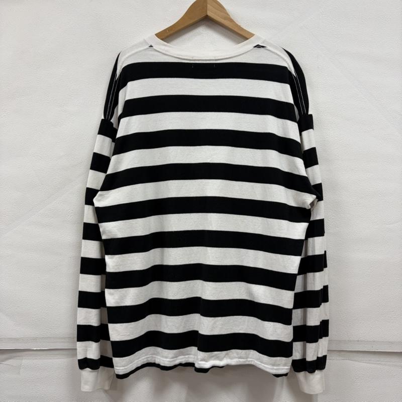 エクストララージ XLARGE Tシャツ 長袖 長袖 クルーネック ボーダー ロゴ プリント Tシャツ ロンT XL ボーダー柄 X ロゴ、文字 X プリント 白 / ホワイト / white X 黒 / ブラック / black X 黄 / イエロー / yellow メンズ USED 古着 中古 50166413