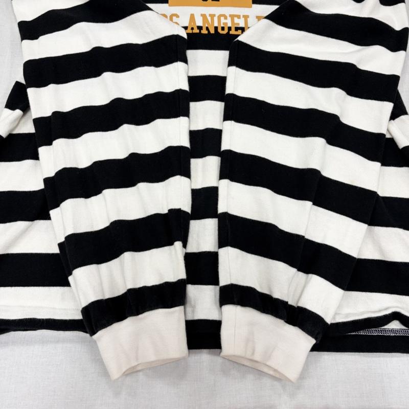 エクストララージ XLARGE Tシャツ 長袖 長袖 クルーネック ボーダー ロゴ プリント Tシャツ ロンT XL ボーダー柄 X ロゴ、文字 X プリント 白 / ホワイト / white X 黒 / ブラック / black X 黄 / イエロー / yellow メンズ USED 古着 中古 50166413