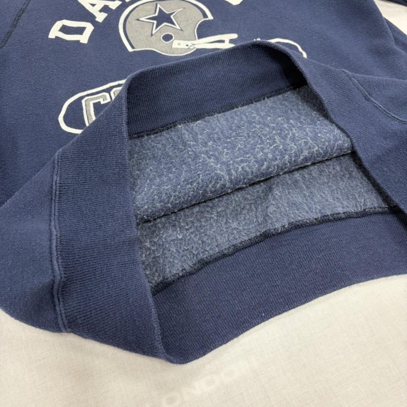 チャンピオン Champion トレーナー 長袖 80s 90s トリコタグ DALLAS COWBOYS ロゴ プリント スウェット プルオーバー トレーナー ヴィンテージ USA製 M ロゴ、文字 X プリント 紺 / ネイビー / navy X 白 / ホワイト / white メンズ USED 古着 中古 50166414