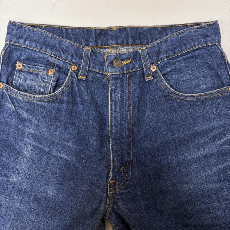 リーバイス Levi s パンツ デニム、ジーンズ 603-0217 テーパードデニム ハイウエスト ジッパーフライ Made in Philippine 31インチ 無地 青 / ブルー / blue X 紺 / ネイビー / navy メンズ USED 古着 中古 50166417
