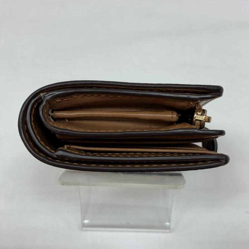 マイケルコース MICHAEL KORS 財布 二つ折り MK ロゴ プリント PVC コーティング キャンバス ベルト ストラップ 二つ折り 財布 - レディース USED 古着 中古 50166438