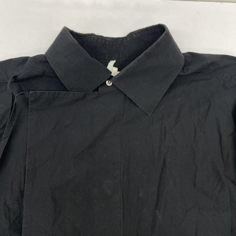 古着 USED シャツ、ブラウス 長袖 SOSHIOTSUKI 日本製 HANGING EVENING SHIRTS アシンメトリー デザイン シャツ saw20sh01 46 黒 / ブラック / black メンズ USED 古着 中古 50166442