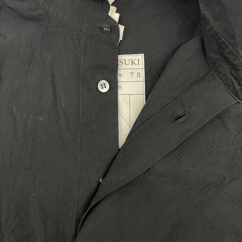 古着 USED シャツ、ブラウス 長袖 SOSHIOTSUKI 日本製 HANGING EVENING SHIRTS アシンメトリー デザイン シャツ saw20sh01 46 黒 / ブラック / black メンズ USED 古着 中古 50166442