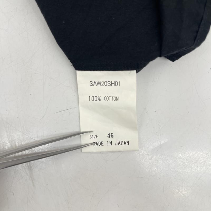 古着 USED シャツ、ブラウス 長袖 SOSHIOTSUKI 日本製 HANGING EVENING SHIRTS アシンメトリー デザイン シャツ saw20sh01 46 黒 / ブラック / black メンズ USED 古着 中古 50166442