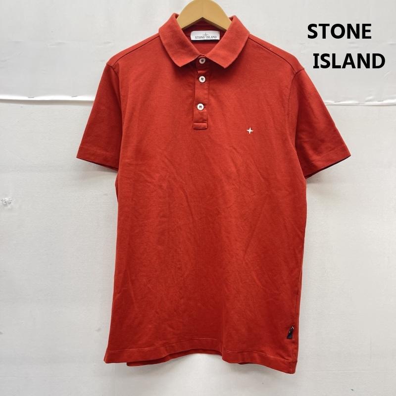 ストーンアイランド STONE ISLAND ポロシャツ 半袖 Stellina 刺繍ロゴ ポロシャツ トップス L 橙 / オレンジ / orange メンズ USED 古着 中古 50166443