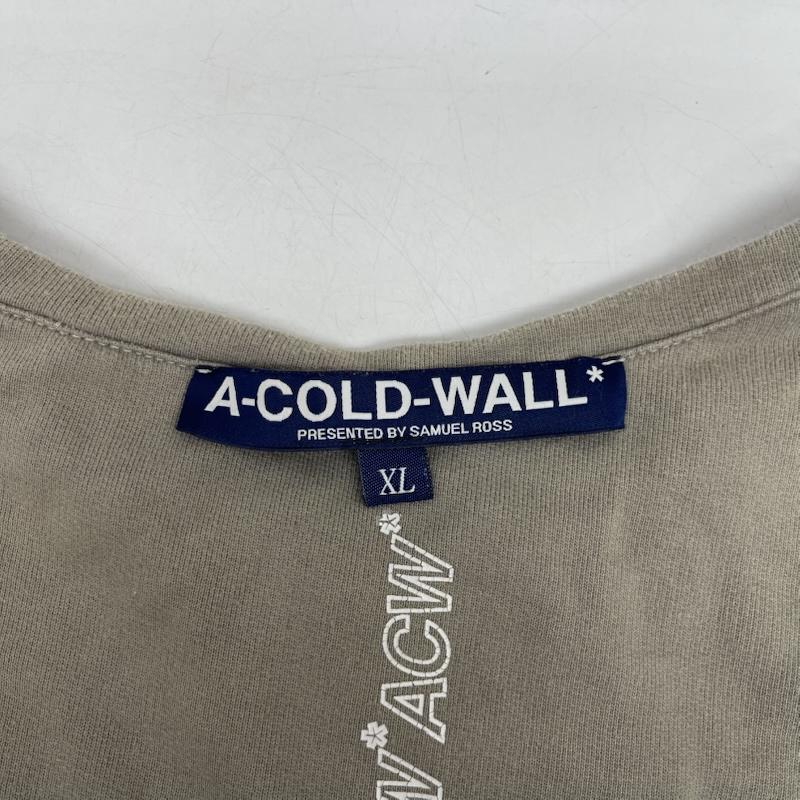 古着 USED トレーナー 長袖 A-COLD-WALL インサイドアウト オーバーダイ カットオフ スウェット XL チャコールグレー / チャコールグレー / メンズ USED 古着 中古 50166444