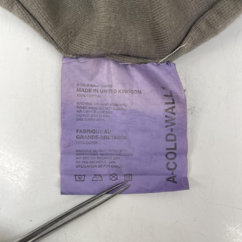 古着 USED トレーナー 長袖 A-COLD-WALL インサイドアウト オーバーダイ カットオフ スウェット XL チャコールグレー / チャコールグレー / メンズ USED 古着 中古 50166444