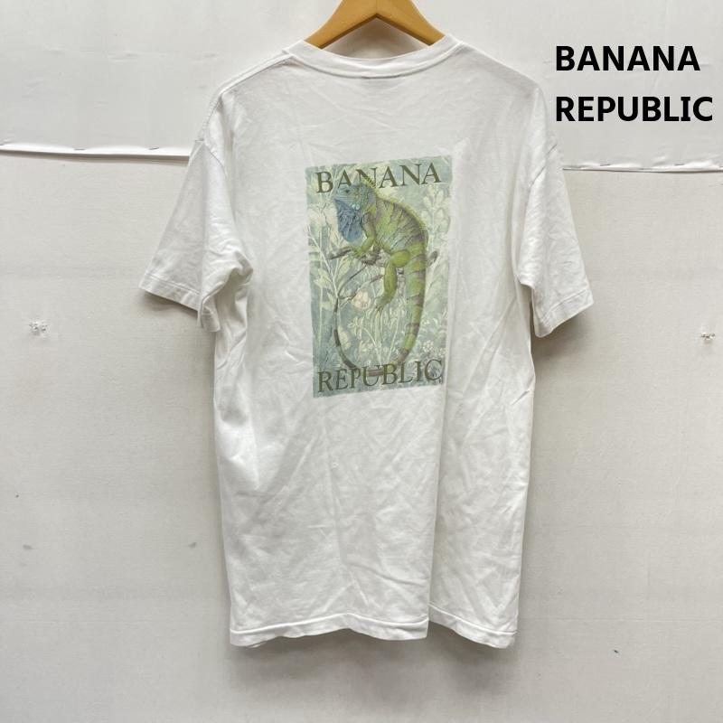 バナナリパブリック BANANA REPUBLIC Tシャツ 半袖 90s ヴィンテージ アニマルシリーズ グラフィック プリント Tシャツ S 白 / ホワイト / white メンズ USED 古着 中古 50166445