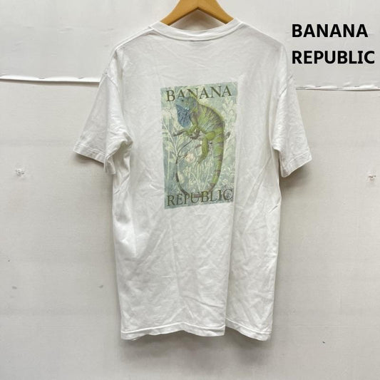 バナナリパブリック BANANA REPUBLIC Tシャツ 半袖 90s ヴィンテージ アニマルシリーズ グラフィック プリント Tシャツ S 白 / ホワイト / white メンズ USED 古着 中古 50166445