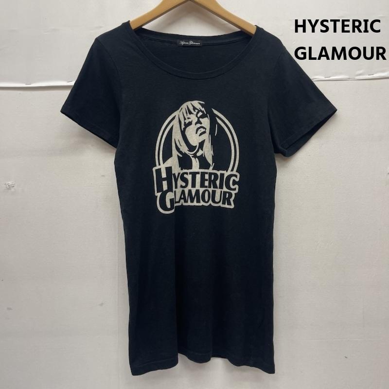 ヒステリックグラマー HYSTERIC GLAMOUR ポロシャツ 半袖 ガール プリント 半袖 Tシャツ カットソー 0123ct18 FREE 黒 / ブラック / black レディース USED 古着 中古 50166448