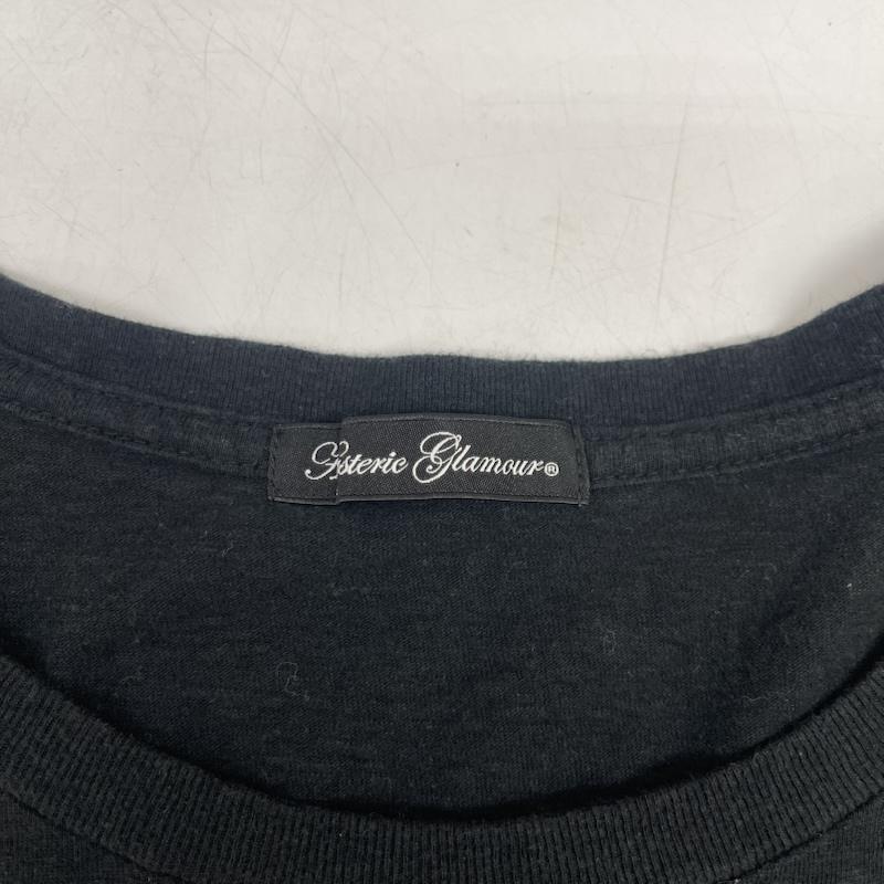 ヒステリックグラマー HYSTERIC GLAMOUR ポロシャツ 半袖 ガール プリント 半袖 Tシャツ カットソー 0123ct18 FREE 黒 / ブラック / black レディース USED 古着 中古 50166448