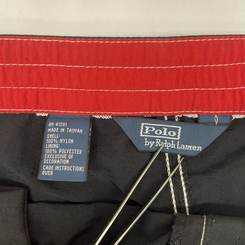 ポロラルフローレン POLO RALPH LAUREN パンツ ショートパンツ 90s 水陸両用 ナイロン スイム ショーツ ポニー刺繡 ショートパンツ M 黒 / ブラック / black メンズ USED 古着 中古 50166449