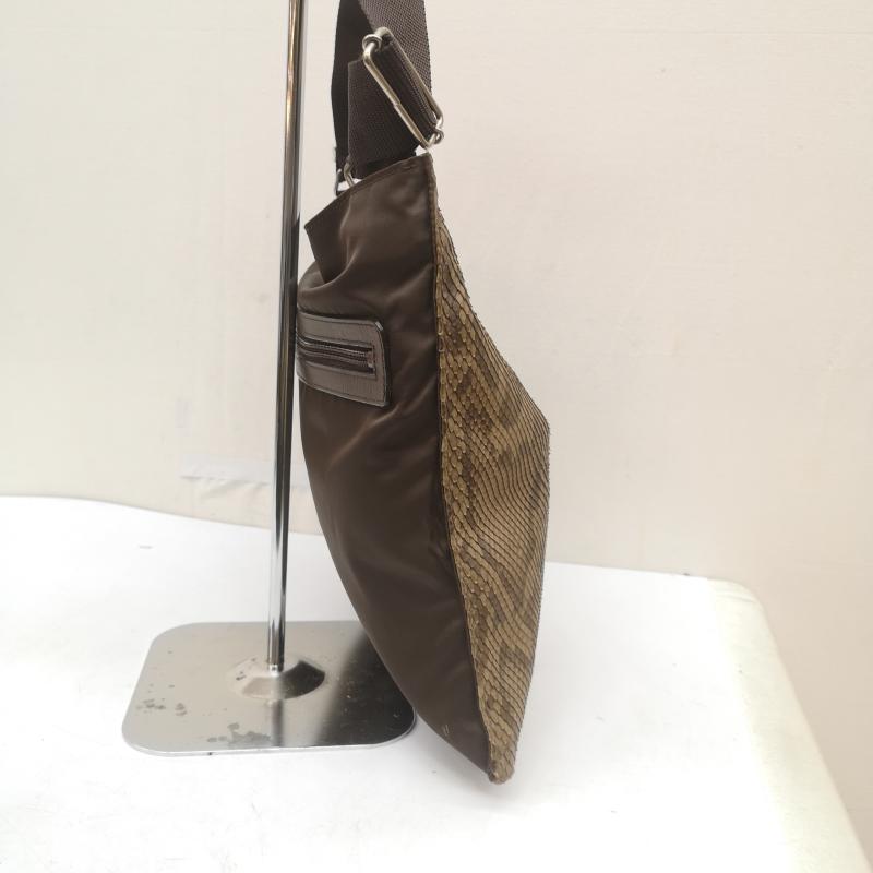 古着 USED ショルダーバッグ ショルダーバッグ Les sacs Adam パイソン レザー ショルダー バッグ 茶 / ブラウン / brown レディース USED 古着 中古 50166451