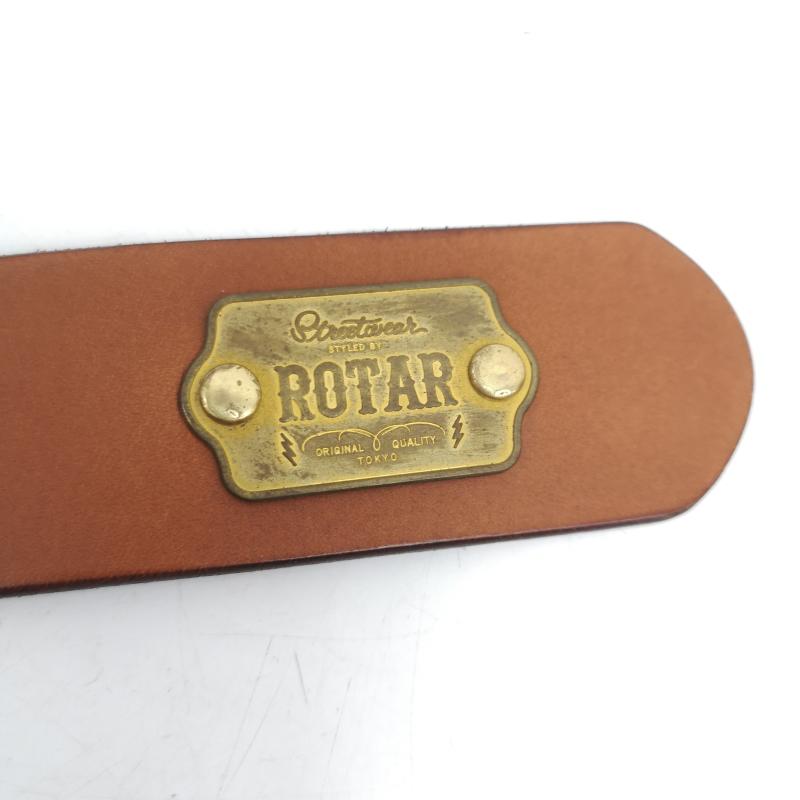 ローター ROTAR ベルト・バックル ベルト レザー ベルト ロゴ プレート - メンズ USED 古着 中古 50166456