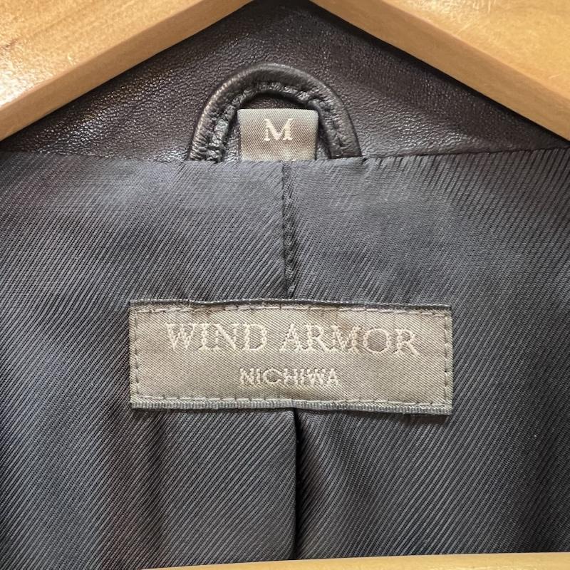 ウインドアーマー WIND ARMOR ジャケット、上着 レザージャケット レザーコート 羊革 M 黒 / ブラック / black メンズ USED 古着 中古 50166457