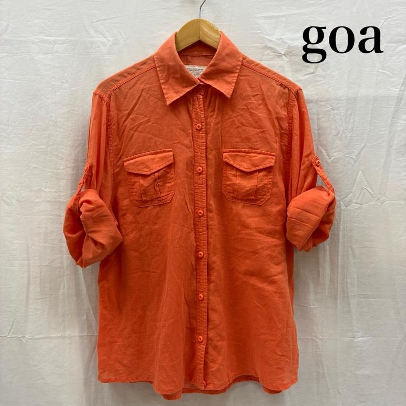 ゴア goa シャツ、ブラウス 七分袖 コットン シアー ボタン シャツ アーカイブ FREE レディース USED 古着 中古 50166461