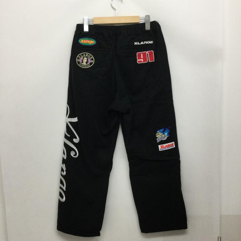 エクストララージ XLARGE パンツ チノパン エクストララージ RACING TEAM PANTS パンツ 101214031014 M 刺繍 黒 / ブラック / black メンズ USED 古着 中古 50166468